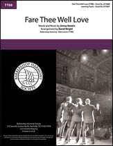 Fare Thee Well Love TTBB choral sheet music cover